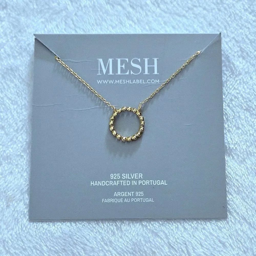 MESH Stationary Open Circle⭕️ Necklace